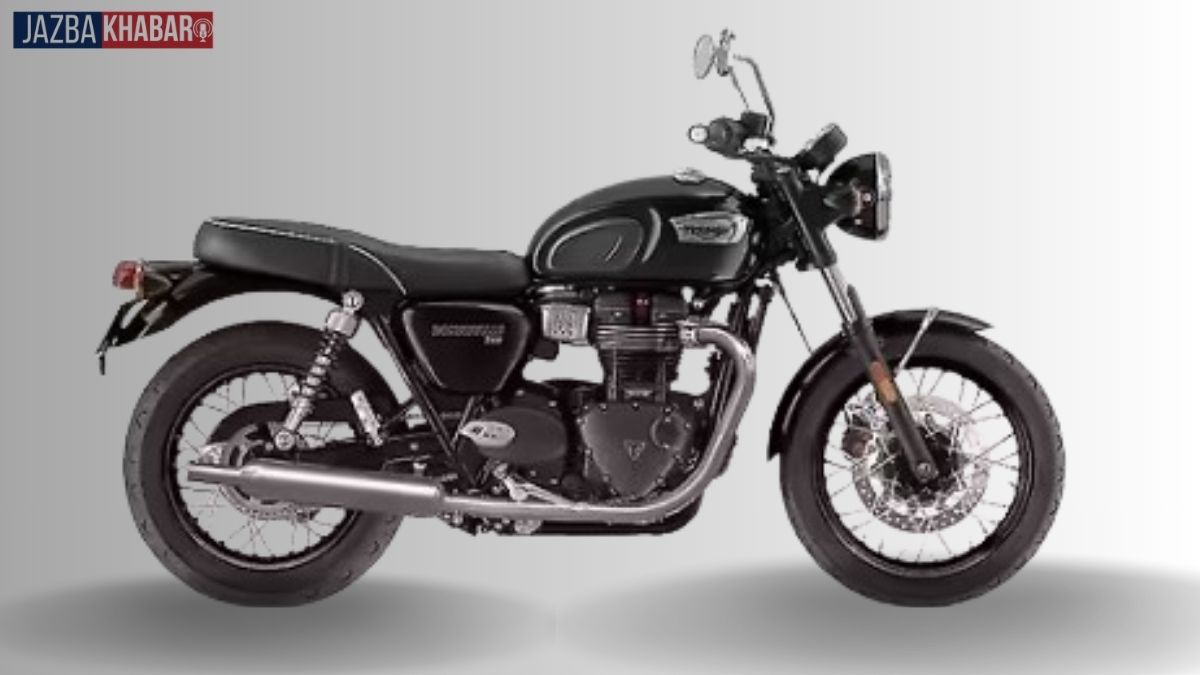 Studio shot of the upcoming Triumph 350cc motorcycle, expected to launch in India by April 2026.